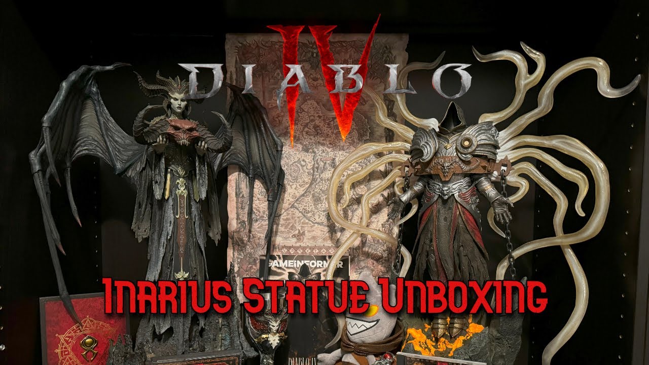 Diablo IV Inarius Statue Unboxing