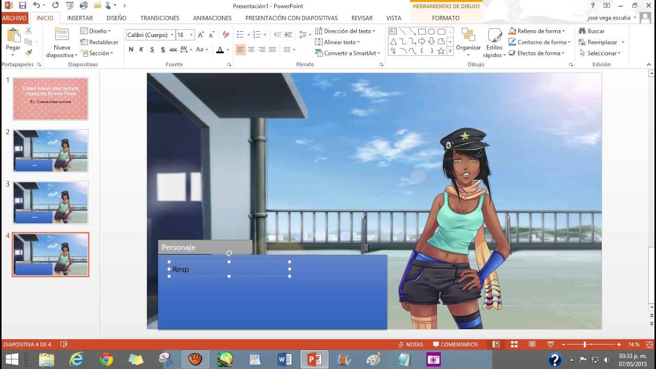 Como Hacer Una Novela Visual En Power Point