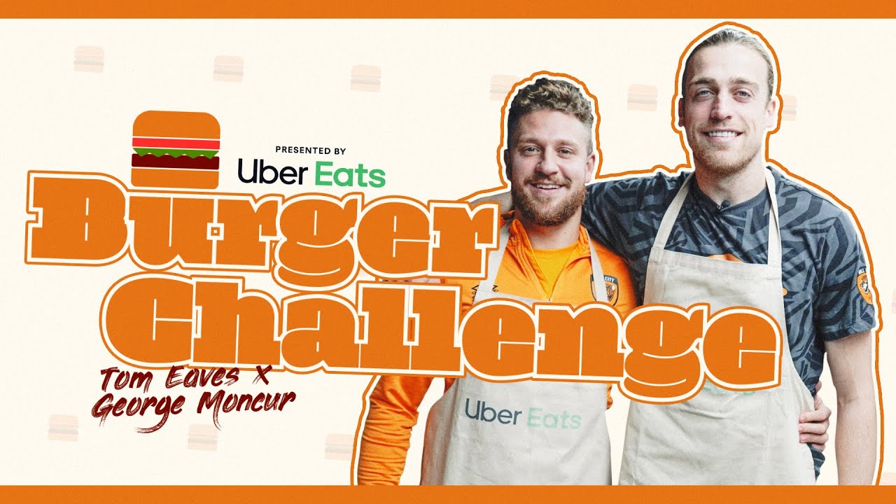 Tom Eaves and George Moncur take on the Uber Eats Burger Challenge!