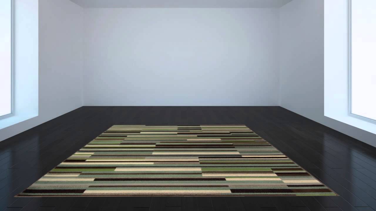 Contemporary Grey Beige Polypropylene Geometric Machine Woven Area Rug - POSH RUG