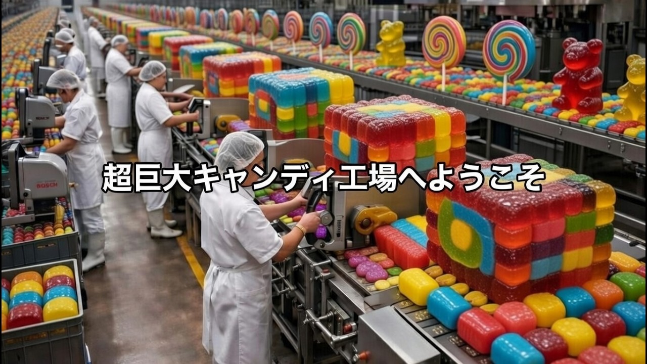 【工場見学】日本の飴工場の製造過程を完全公開！ハイパークリーンな製造ラインと職人技