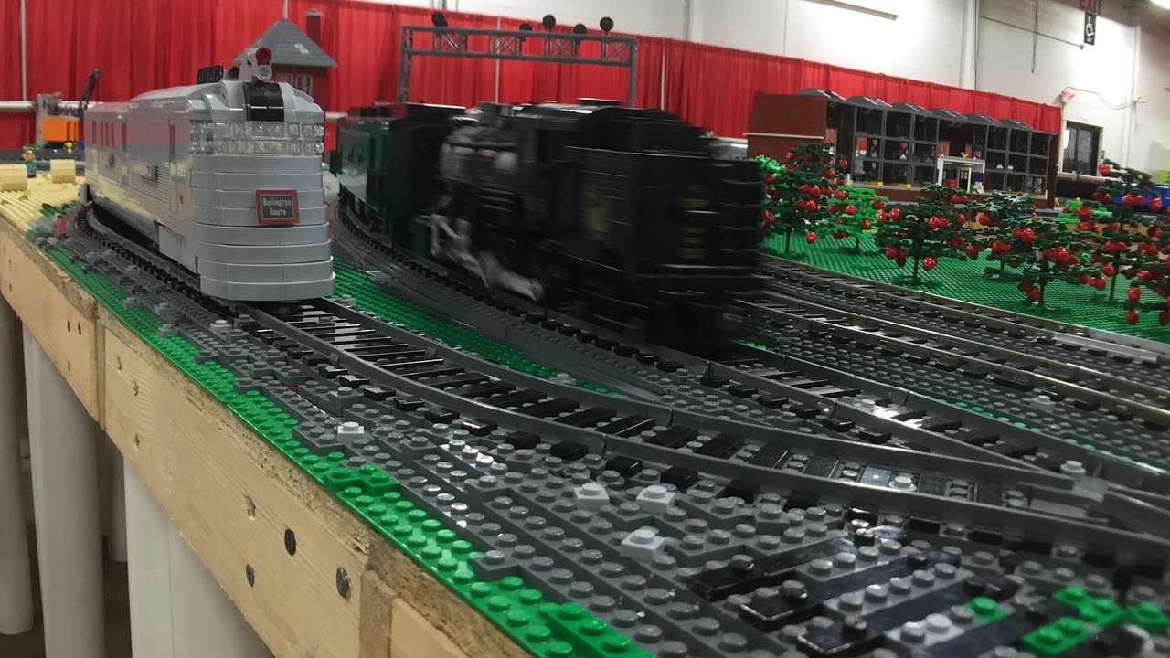 Lego  PENNLUG trains at Philly BrickFest 2017 - HD