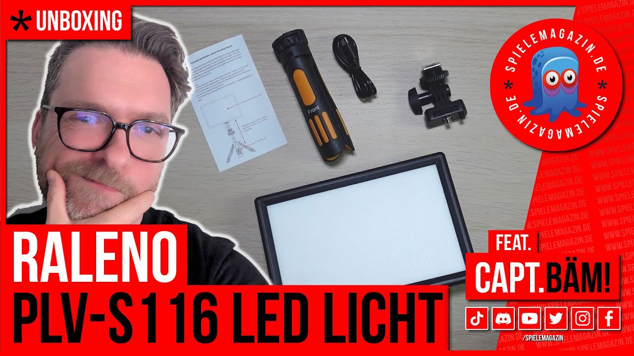 Raleno PLV-S116 Unboxing | Das beste Licht für YouTube & Fotografie? | Raleno 116 LED Video Licht