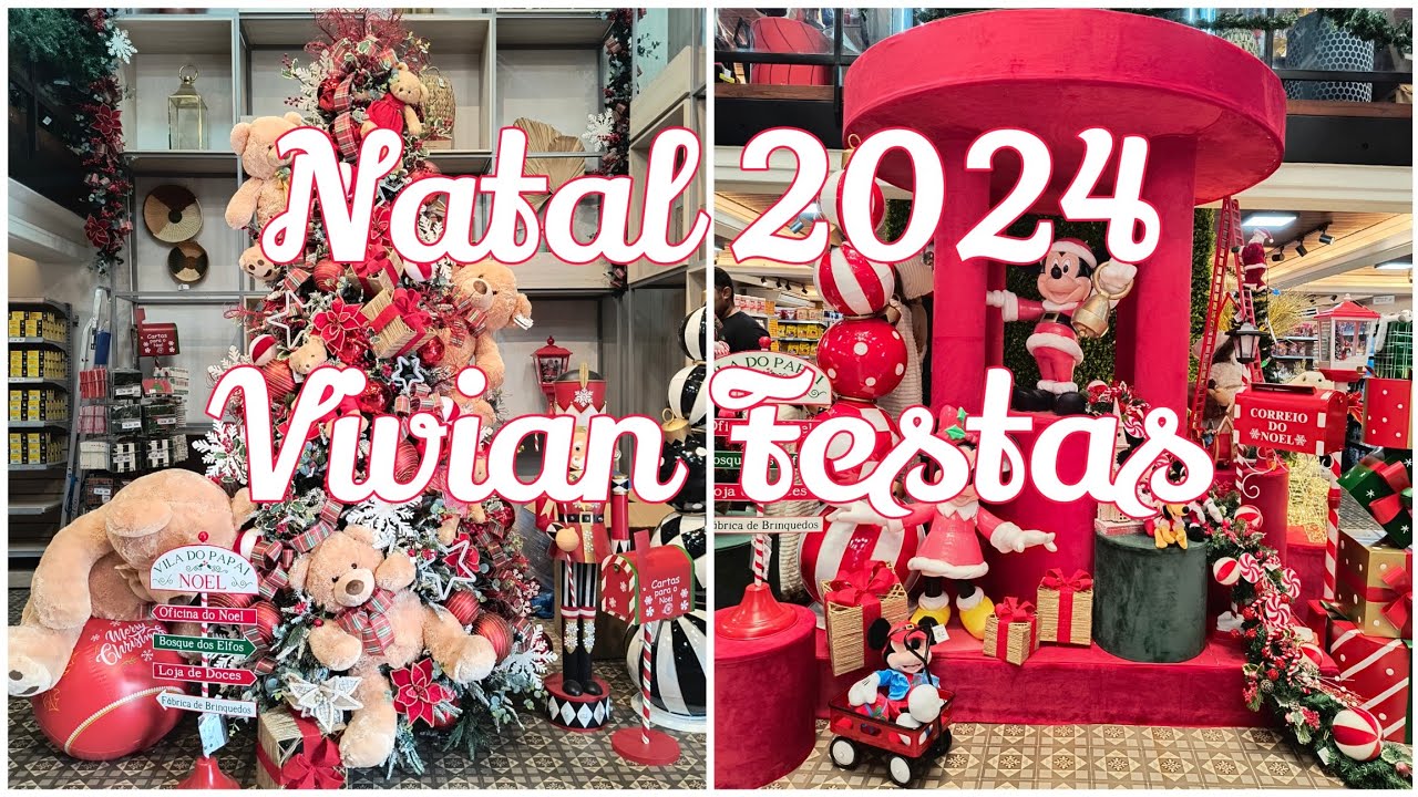 Linda decoração de Natal 2024 na Vivian Festas/ Tour com preços e muitas inspirações