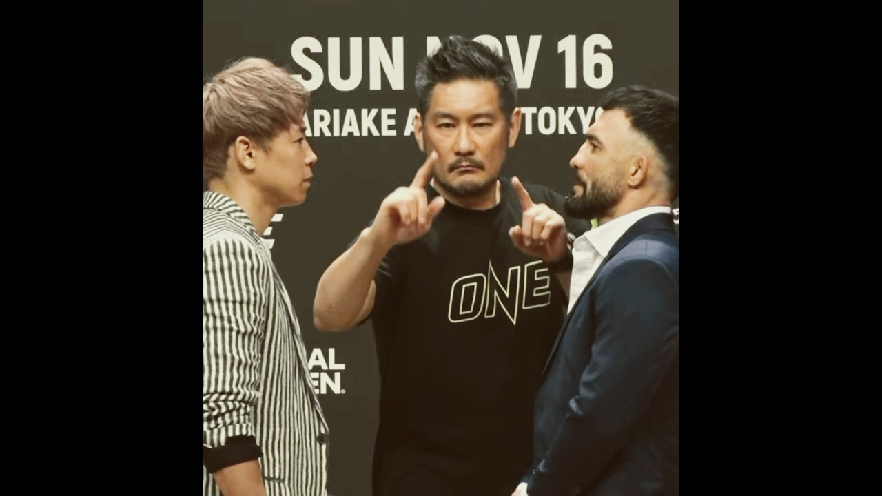 Takeru face-off with Denis Puric #ONE173 #onechampionship