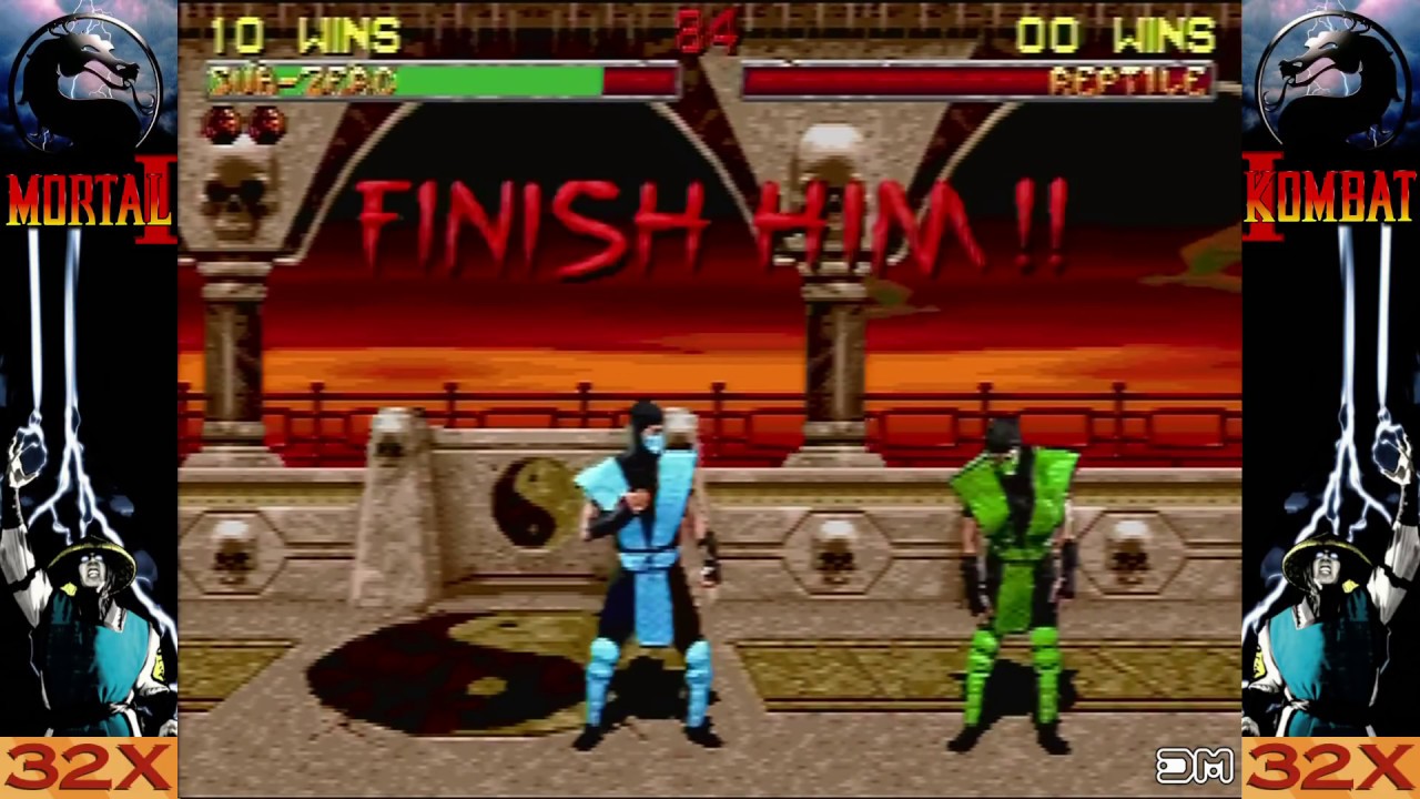 Mortal Kombat II All Fatalities & Friendships Sega 32x