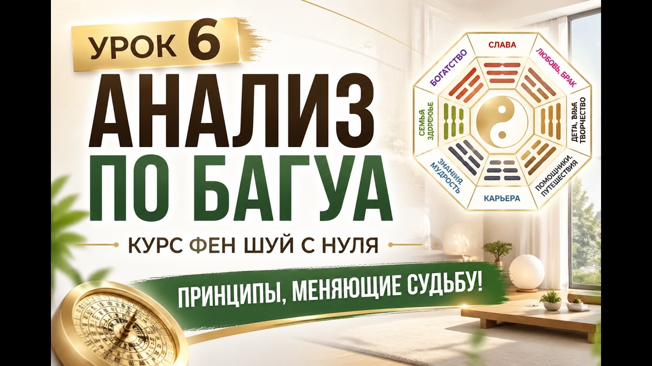 Фэн Шуй с Нуля. Урок 6  Анализ по Багуа. Фэн Шуй за 20 уроков