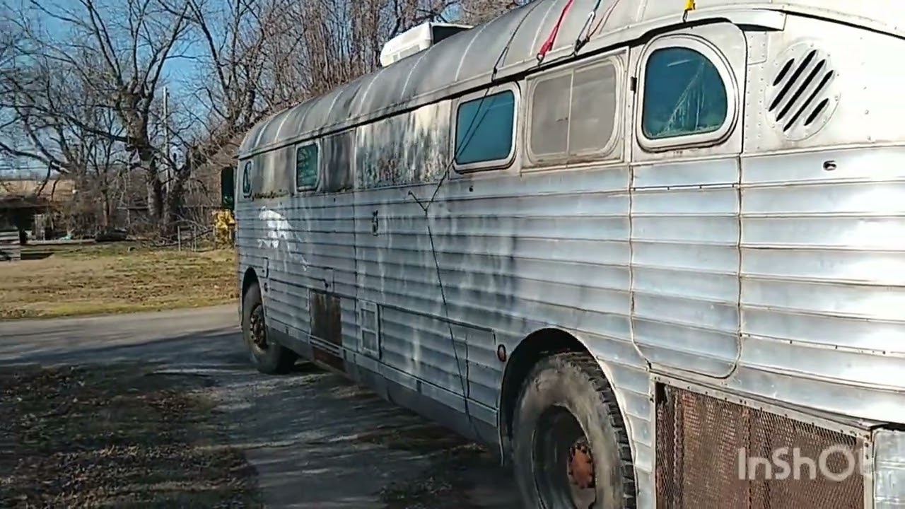 1948 GMC PD3751 Silversides Greyhound moves for the first time in 18 years!