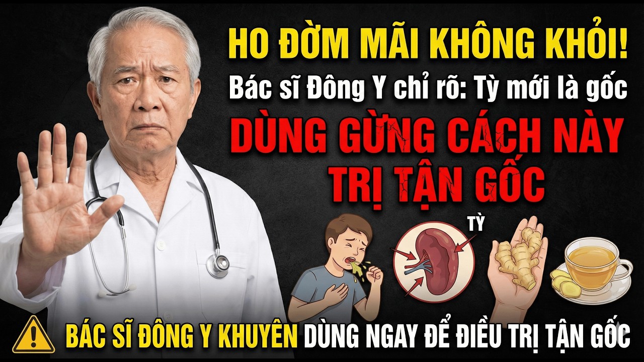 Ho Đờm mãi không khỏi! Bác sĩ Đông Y chỉ rõ: Tỳ mới là gốc - Dùng Gừng cách này trị tận gốc