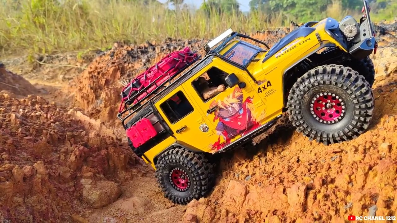 1/10 scale Jeep Rubicon solo trailing || scx10ii