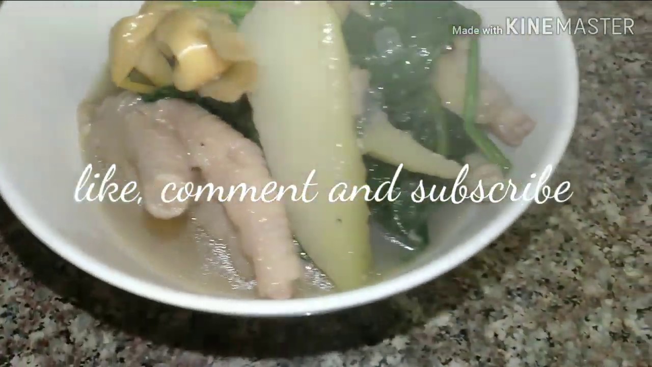 Chicken feet Tinola