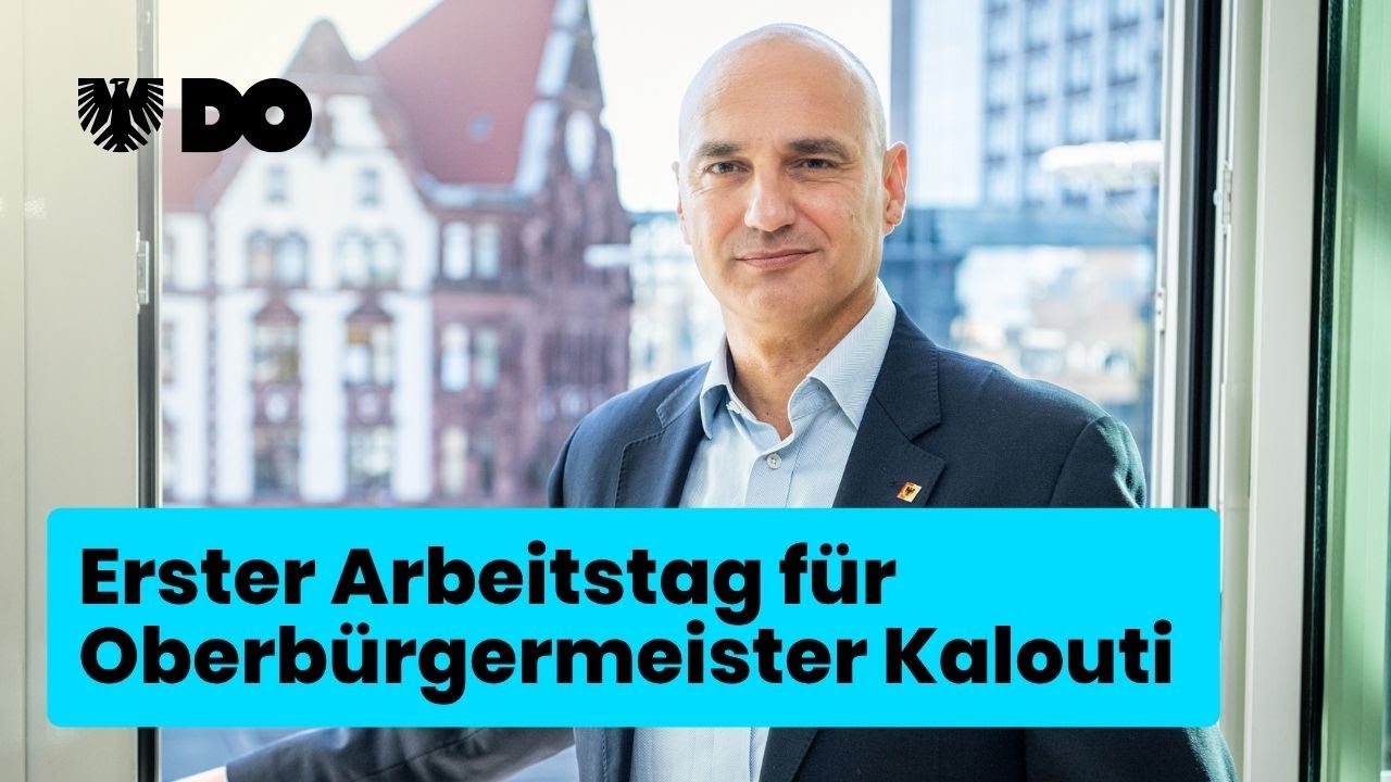 Erster Arbeitstag für neuen Dortmunder Oberbürgermeister Alexander Kalouti