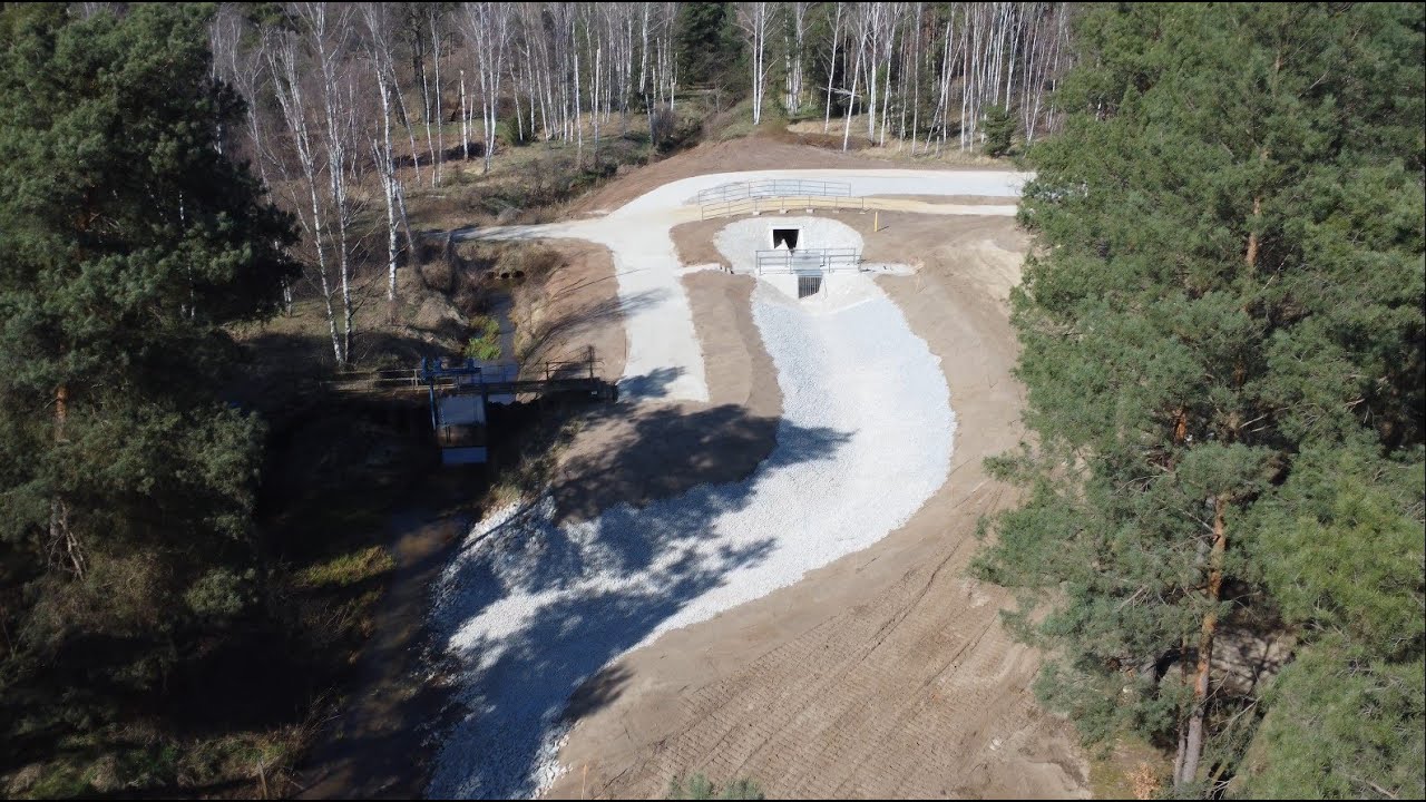 Klinger See 04.04.2025 - Bau des Zulaufgrabens für die Flutung aus der Tranitz
