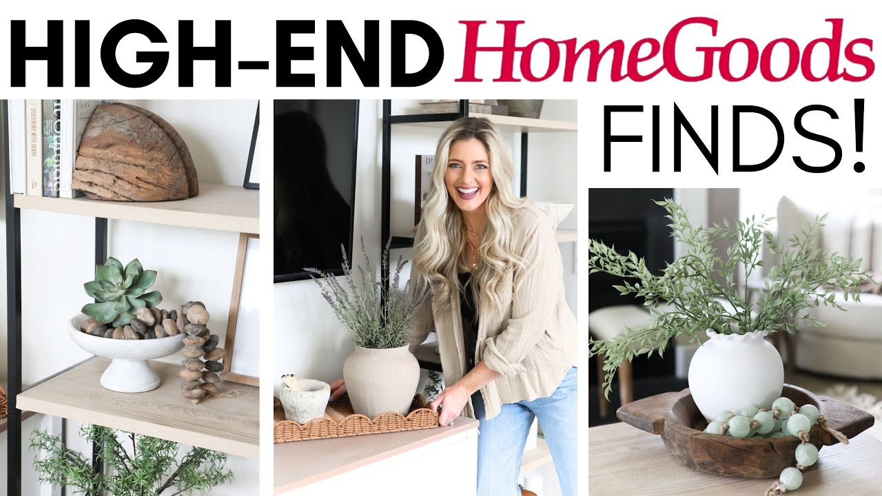 HIGH-END HOMEGOODS FINDS || HOMEGOODS AND TJ MAXX SHOP WITH ME AND HAUL ||   HOME DECORATING IDEAS