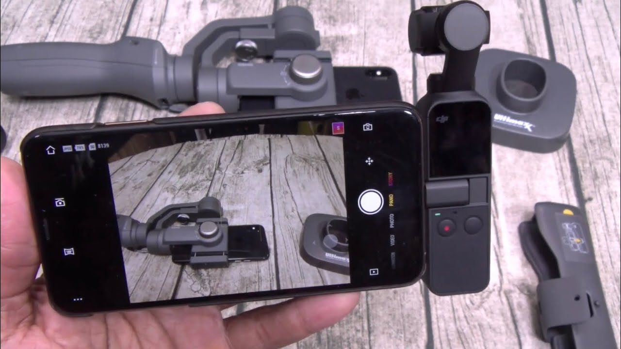 DJI Osmo Mobile 2 / DJI Osmo Pocket - Handheld Stabilizer with integrated Camera