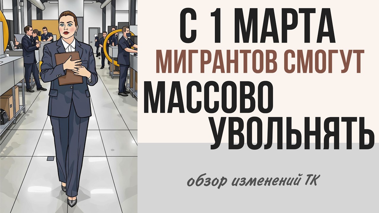 Массовые увольнения мигрантов из-за новых поправок в трудовой кодекс РФ.