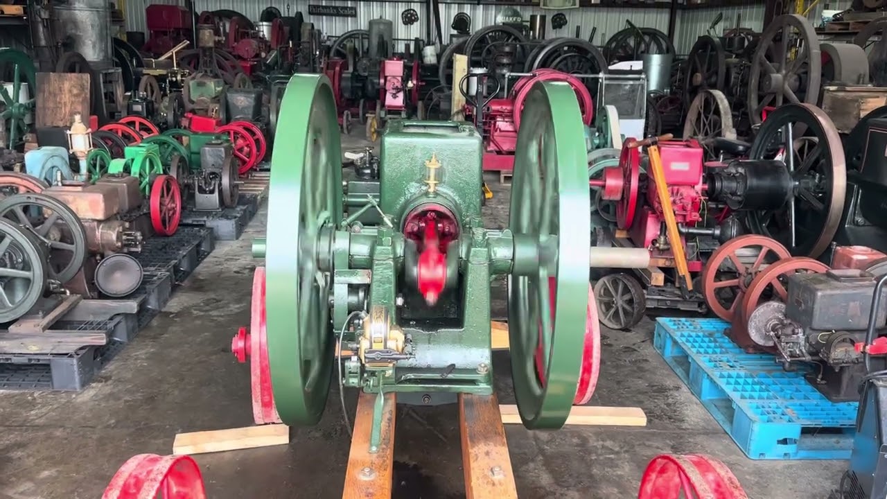 8 hp Witte hit miss engine with high tension Webster magneto
