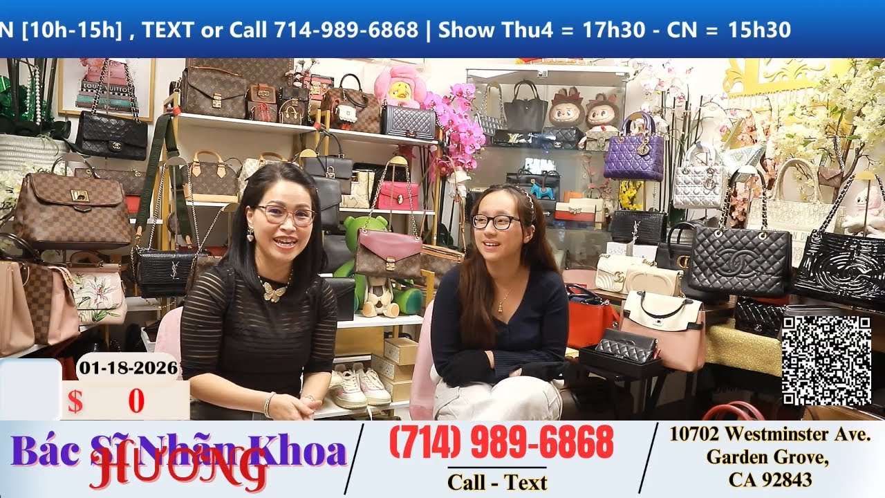 Bác Sĩ Nhãn Khoa Hương 01-18-2026 | Dr.Huong 714-989-6868  #bacsihuong #welivecali #tuixachhanghieu