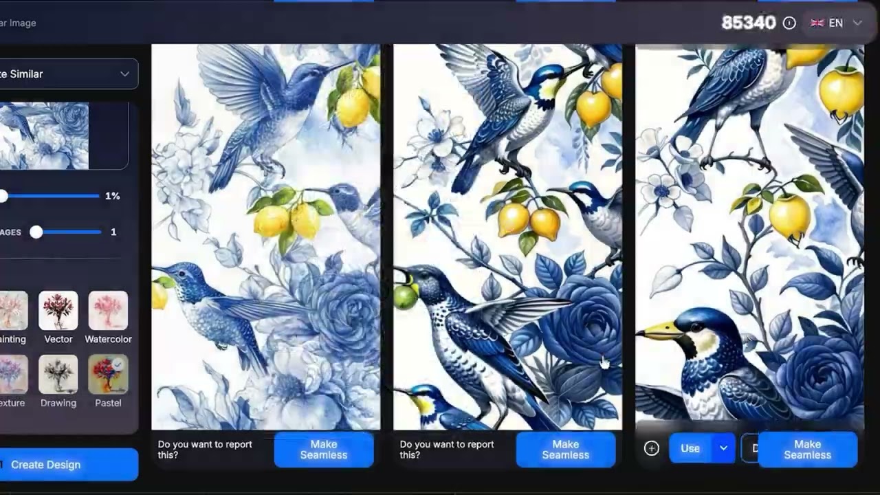 MYTH AI&rsquo;s New Feature: One-Click Seamless & Similar Pattern Generator | AI Fashion Design Tool