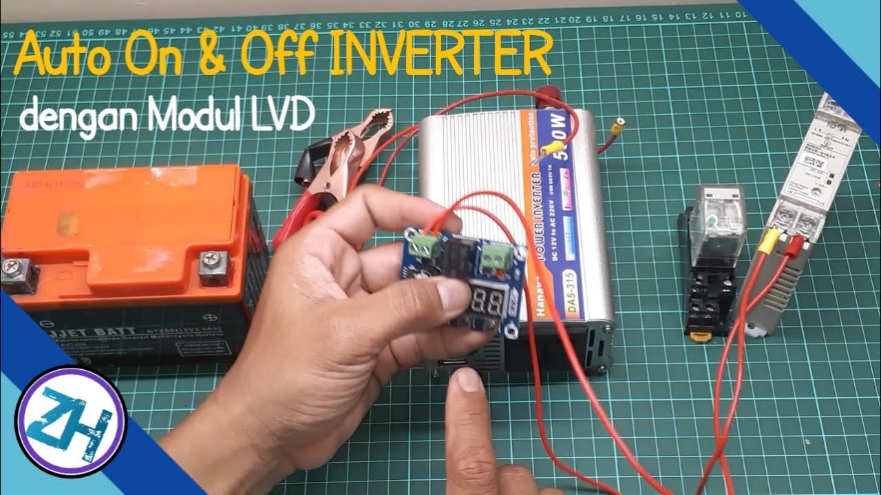 cara membuat inverter auto hidup dengan modul LVD