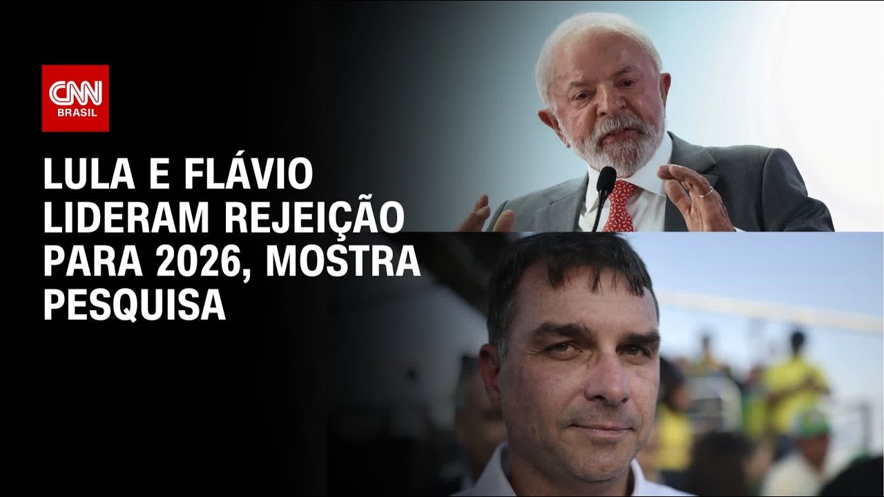 Pesquisa Atlas/Bloomberg: Lula e Fl&aacute;vio lideram ranking de rejei&ccedil;&atilde;o | LIVE CNN