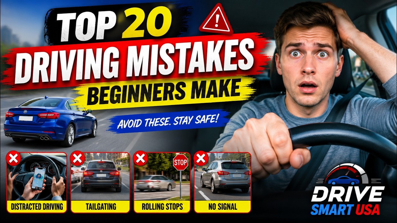 Top 20 Driving Mistakes Beginners Make (Avoid These Costly Errors!) || Drive Smart USA