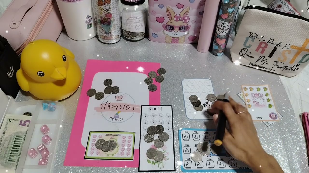 Ahorrando con moneditas, iniciando ahorros con bajo presupuesto🫶🦋