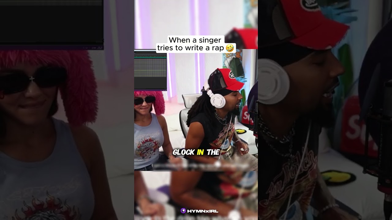 he really had his GIRL write him a rap