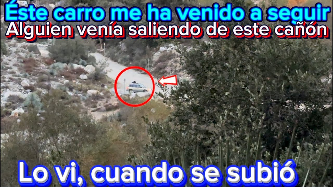 Alguien venía, siguiéndome en este cañón y se dio la vuelta, tuve que salir pronto