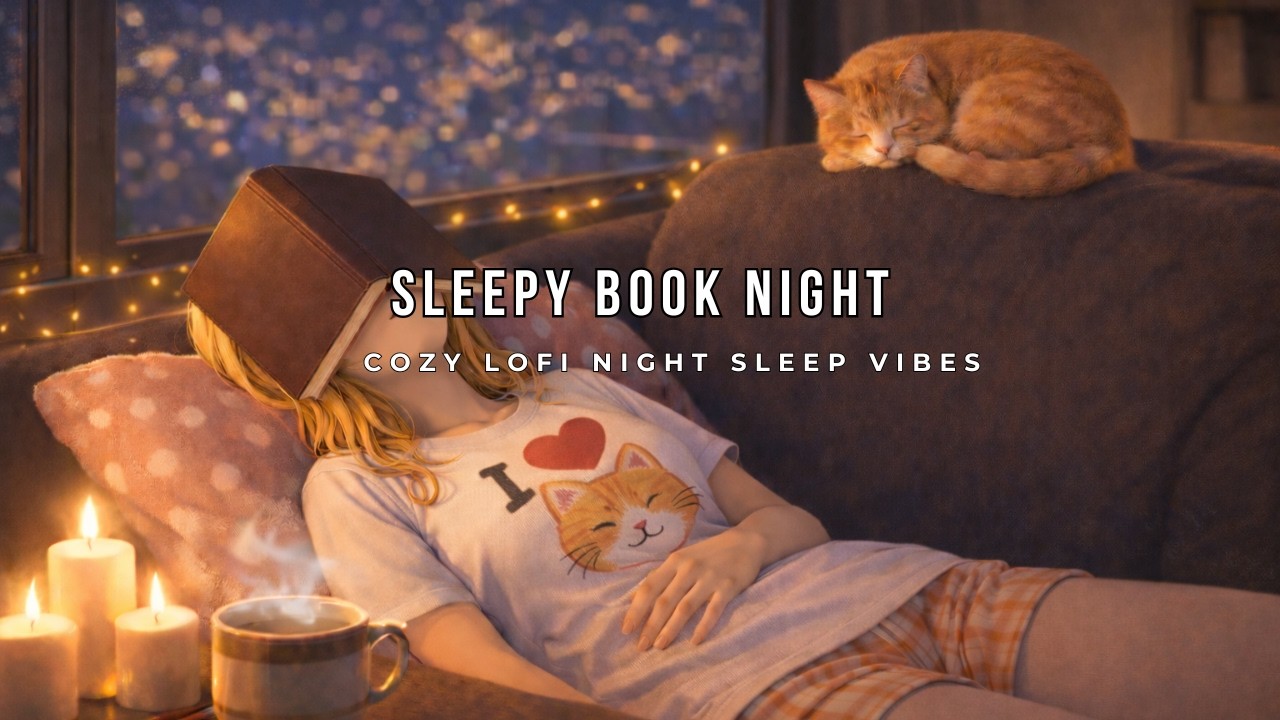 Sleepy Book Night 🌙Cozy Night LoFi for Deep Sleep