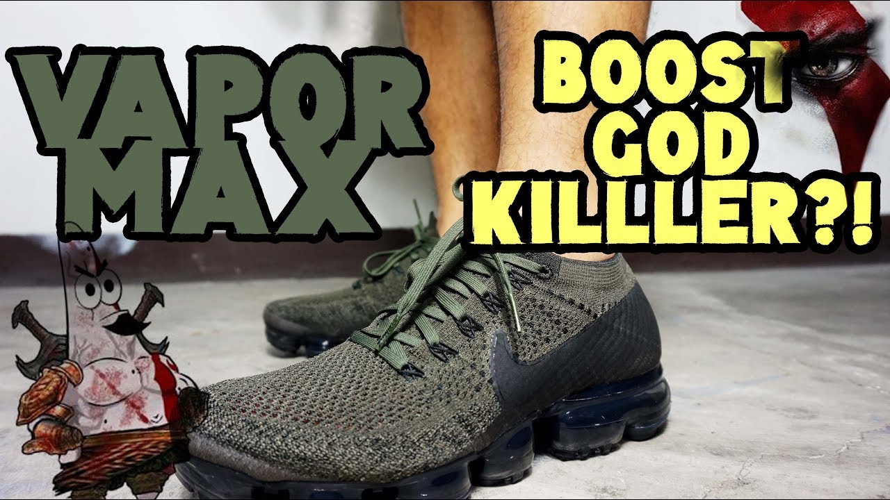 NIKE AIR VAPORMAX FLYKNIT Khaki Cargo REVIEW AND PERFORMANCE // BOOST GOD KILLER??!!!