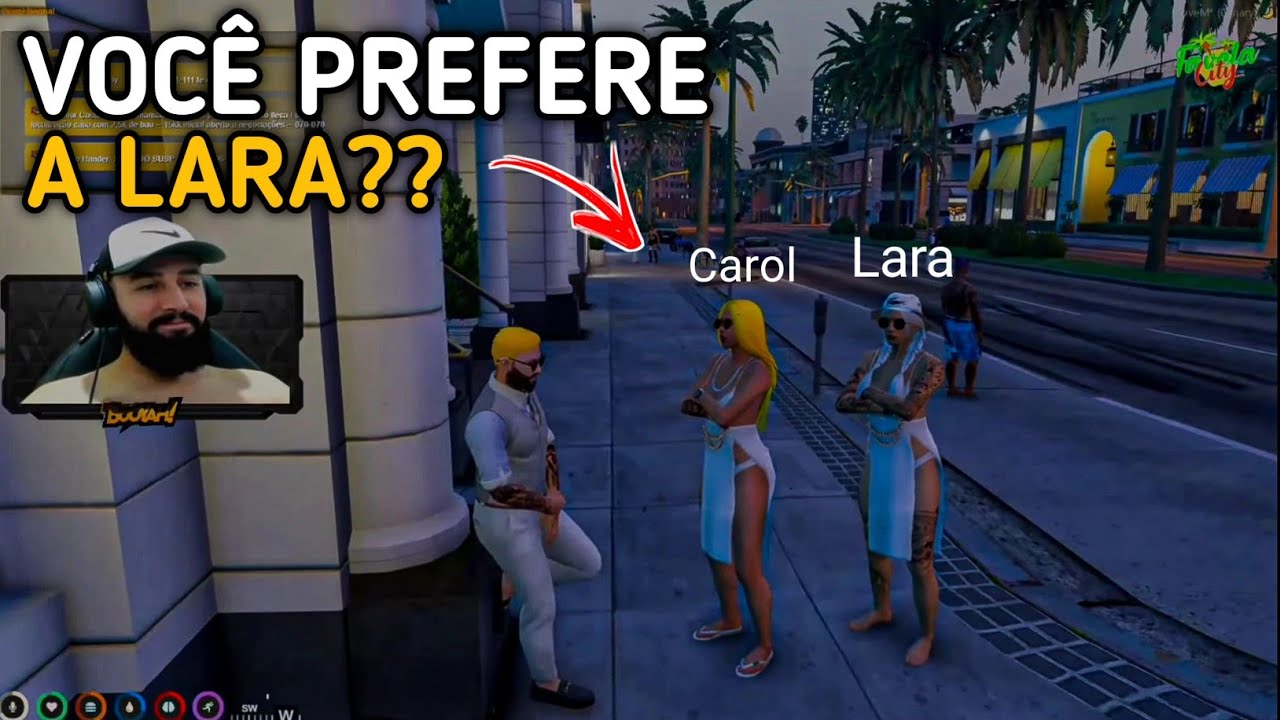 LARA VOLTA PRA CIDADE E ENCONTRA RH NAMORANDO COM SUA AMIGA!  -  GTA RP!!