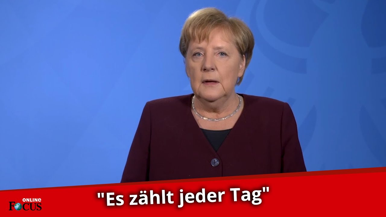 Kanzlerin Angela Merkel mit dringendem Corona-Appel: 