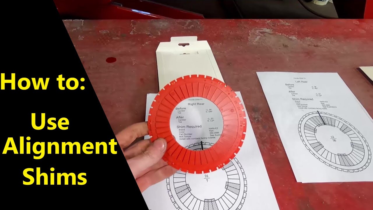 How to use Alignment Shims solid beam rear axle. EZ shim specialty products company SPC EZ Shim