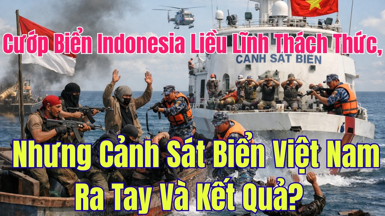 Cướp Biển Indonesia Liều Lĩnh Thách Thức, Nhưng Cảnh Sát Biển Việt Nam Ra Tay Và Kết Quả