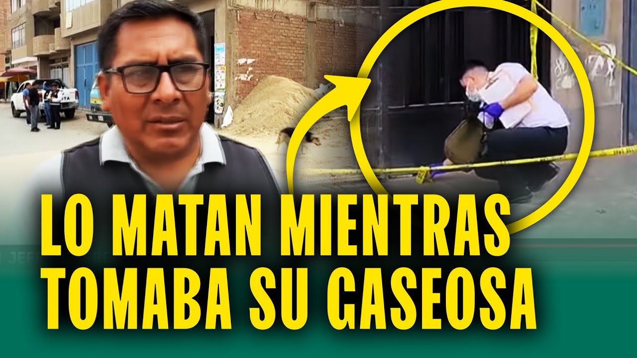 Asesinan a balazos a abogado mientras tomaba su gaseosa: Le dispararon tres veces frente a bodega