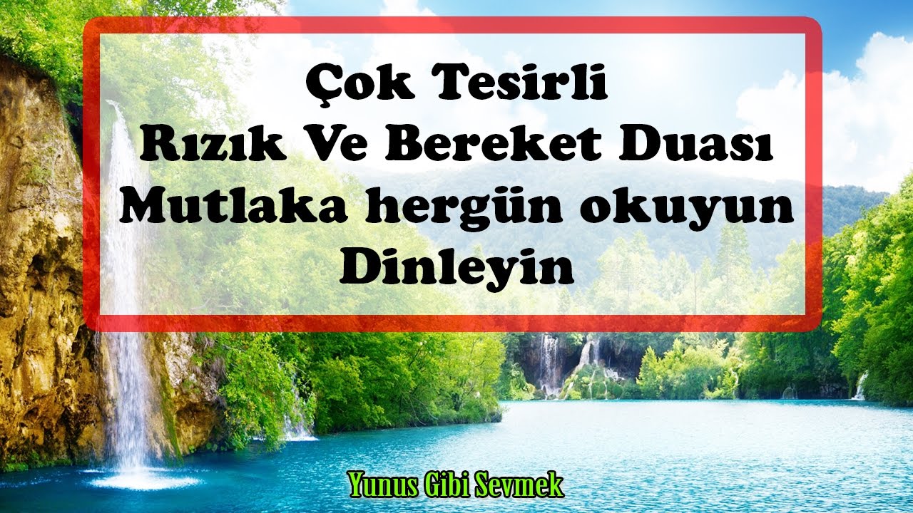 &Ccedil;ok etkili Rızık ve Bereket duası | G&uuml;nl&uuml;k Dualar