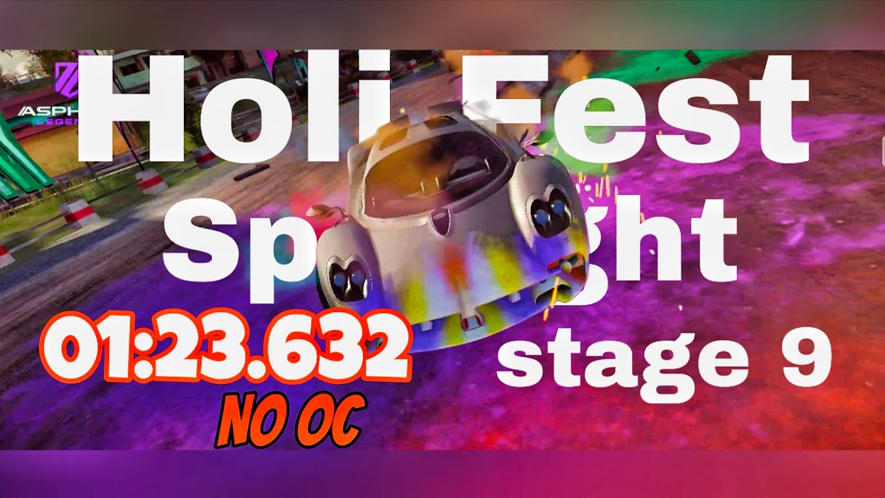 Pagani Utopia Stage 9 Reference Run | Holi Fest Spotlight Event | Asphalt Legends Unite ....