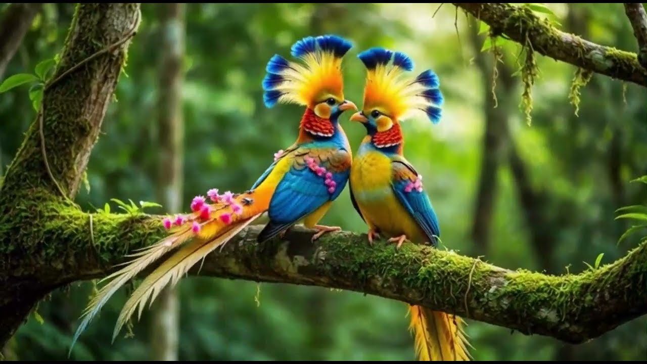 The beautiful Parrot in the forest #rlaxing #wildbirds