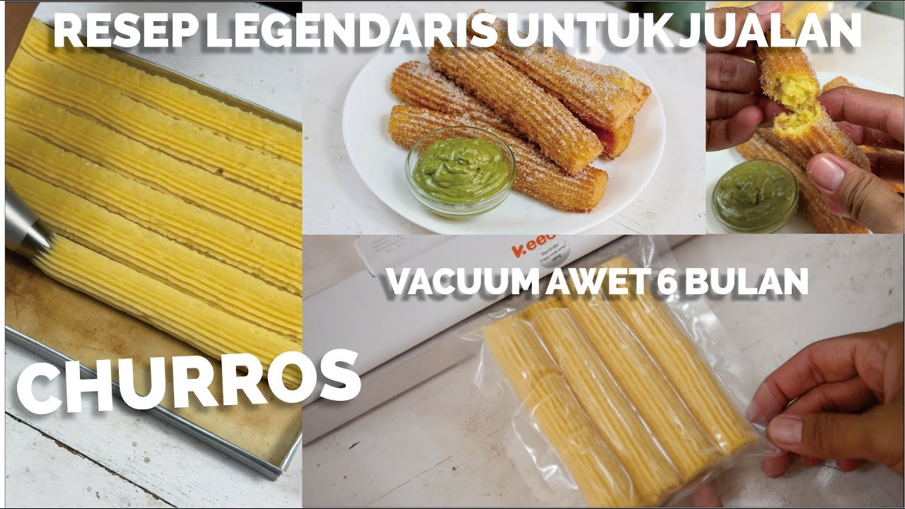 Resep CHURROS Garansi 100% BERHASIL!! Renyah Lembut Didalam - Cocok Untuk Jualan AWET 6 BULAN