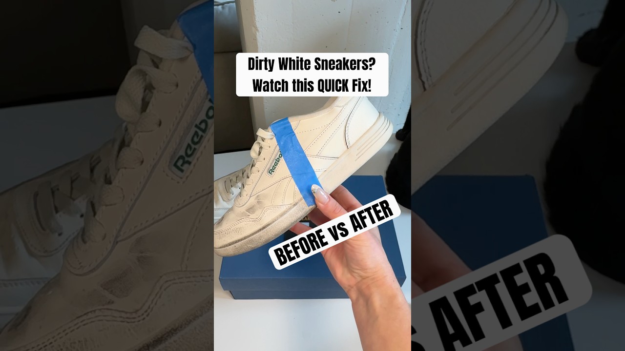 White leather sneakers looking rough? SneakERASERS are your no-scrub, no-mess solution 👟✨