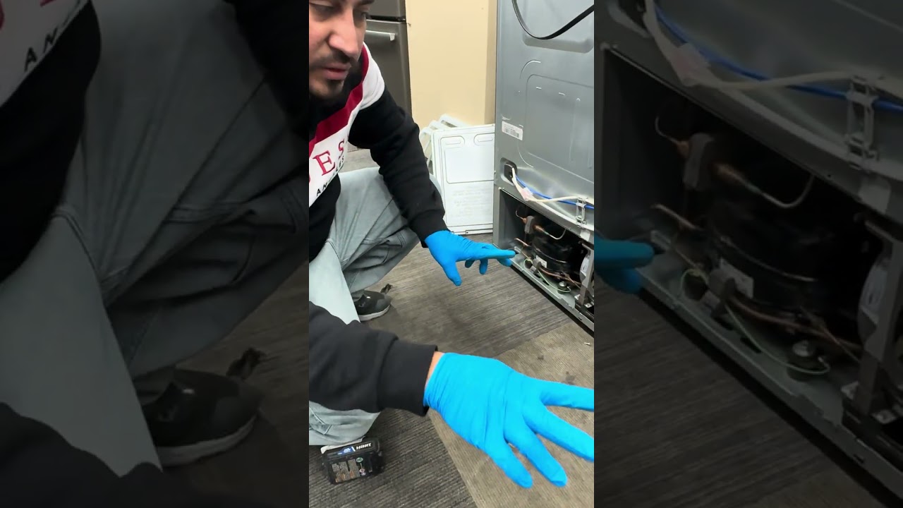 Cómo revisar el ventilador del condensador de la nevera #aprender #viral #refrigerator 