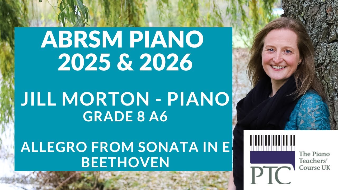 Allegro (1st movt, Sonata in E, Op.14 No.1) Beethoven A6 Gd8 ABRSM Piano 2025 & 2026