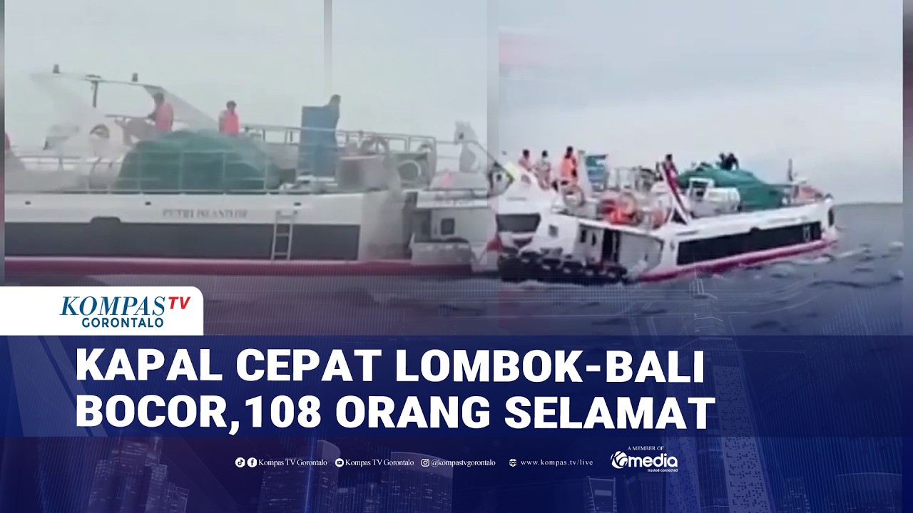 Kapal Cepat Lombok - Bali Bocor 108 Orang Selamat