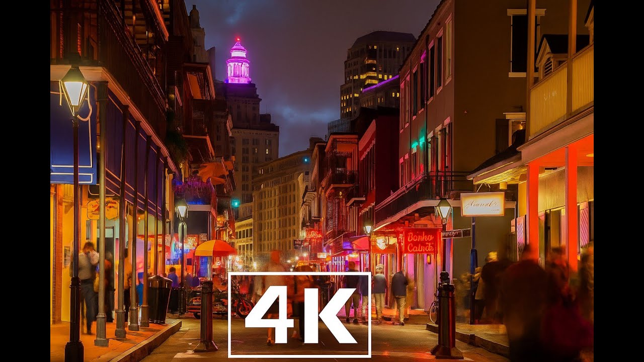 New Orleans Night Drive| Lofi Beats & Scenic Drive 4K