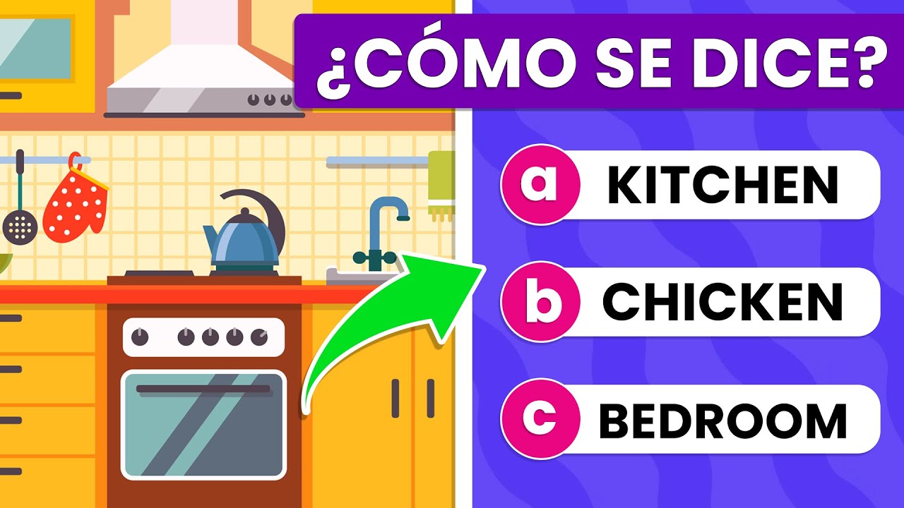 Partes de la Casa en Inglés 🤓🏡 | Nivel Fácil ✅| English Test 📝