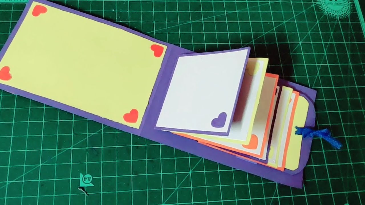 waterfall card/how to make waterfall card/handmade cards