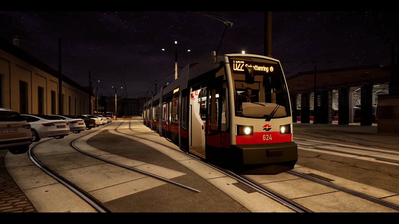 TramSim | Wien U2Z | ULF Type B | Ausrückfahrt vom Betriebsbahnhof