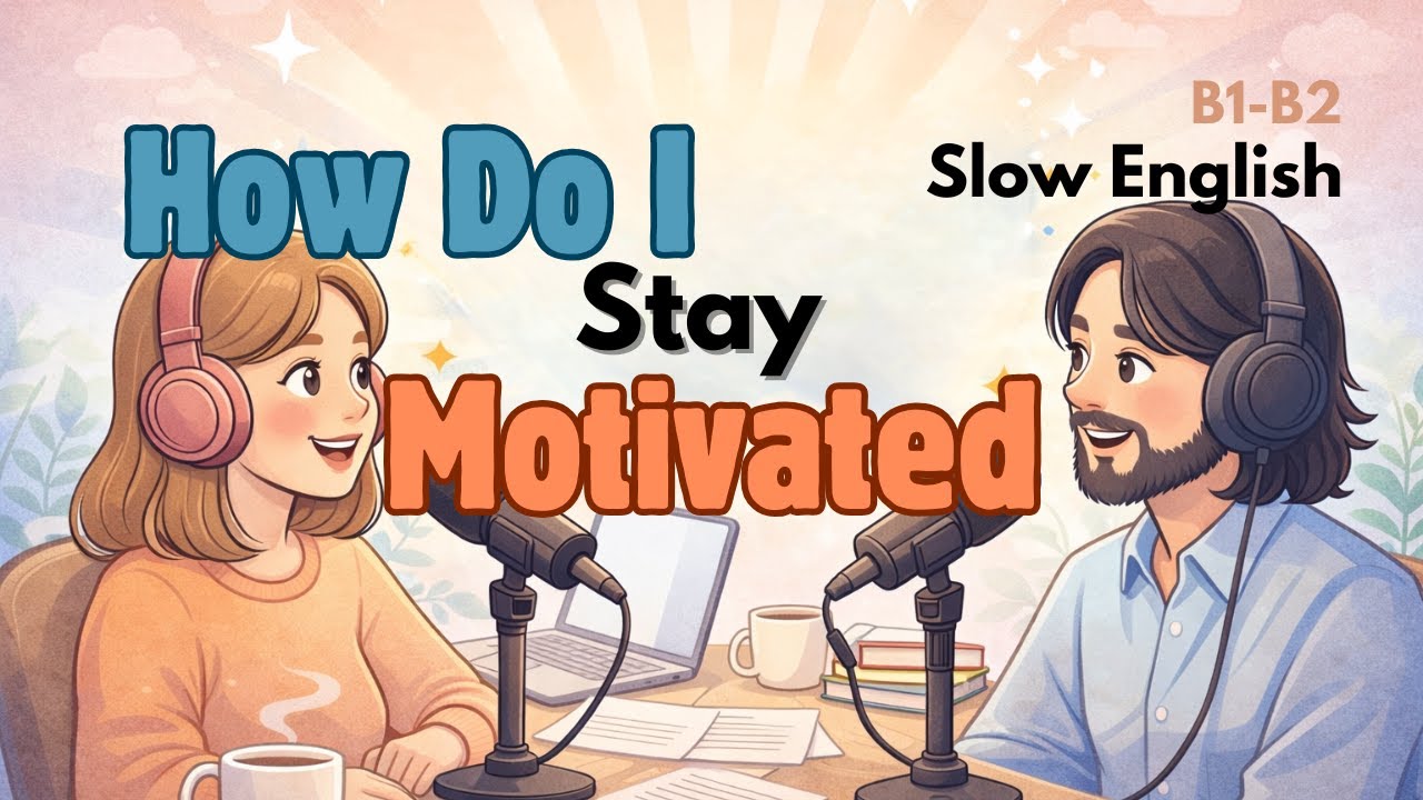 How to Stay Motivated When Learning English | B1–B2 Listening Practice