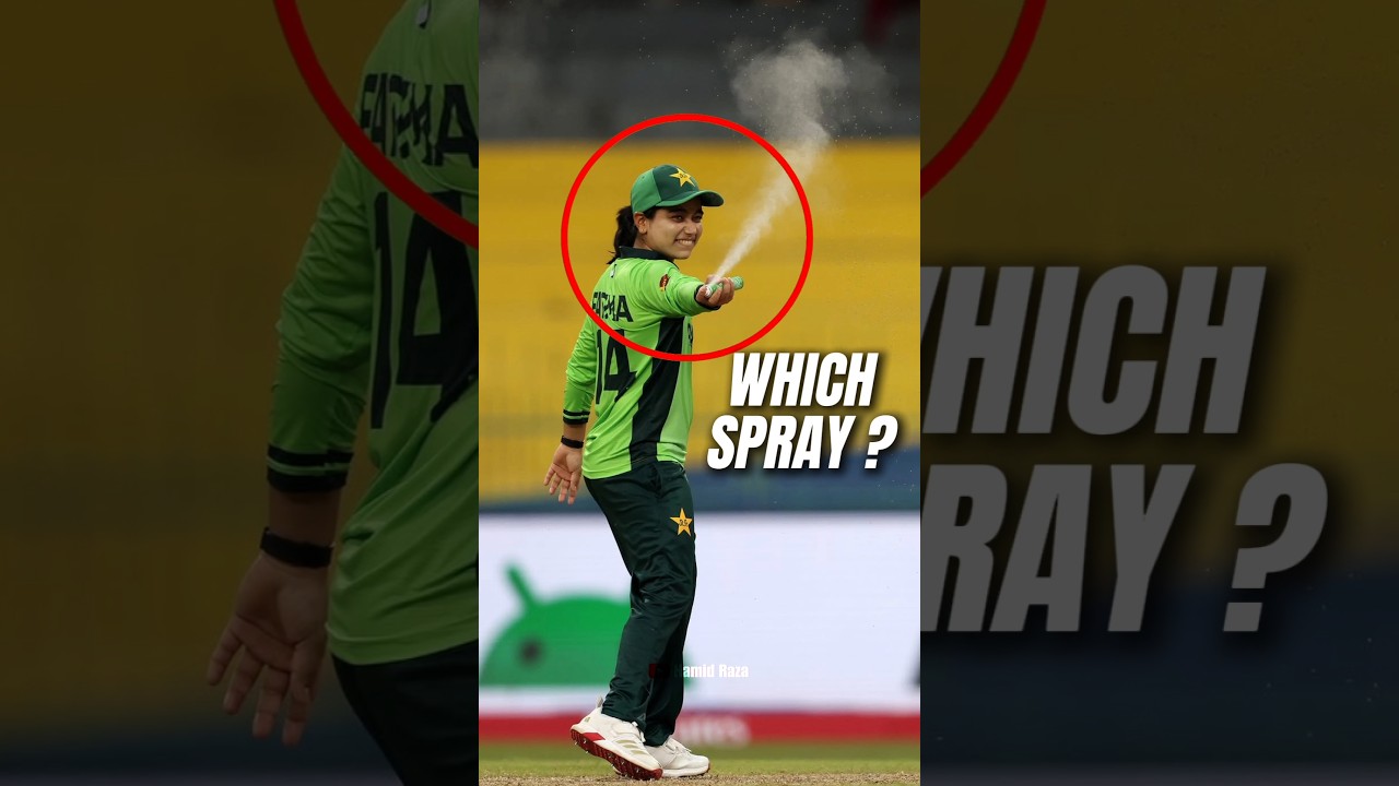 Pakistani Womens Players Ye Konsa Spray Ka rhi hai Indw vs Pakw Match Me ? #shorts